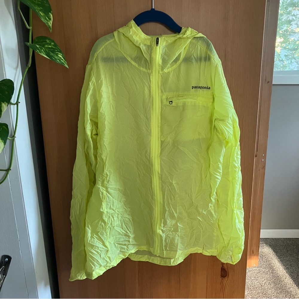 Patagonia Neon Yellow Packable Raincoat